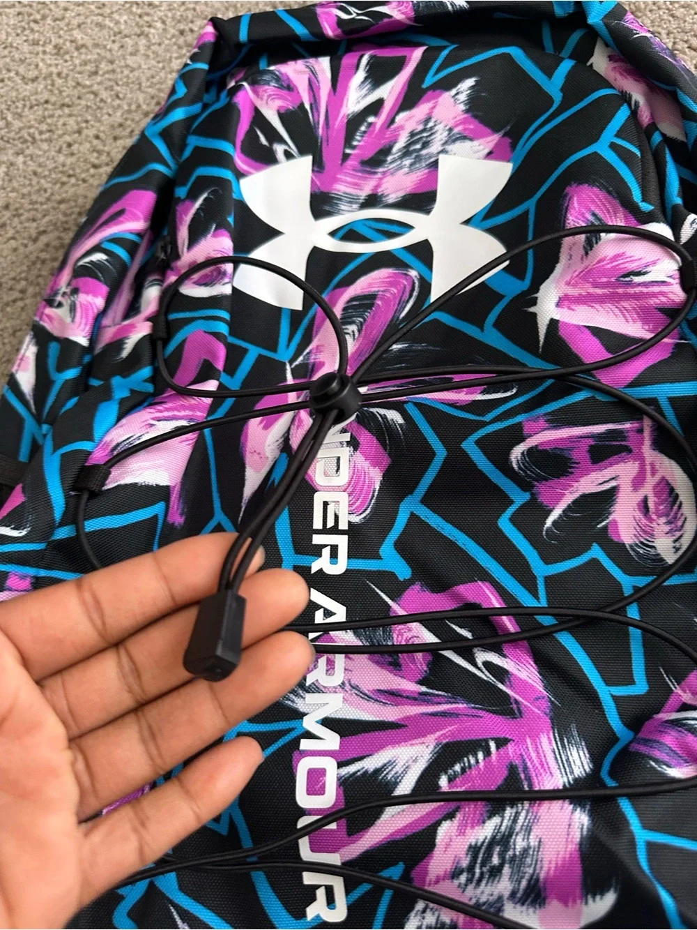 NEW Under Armour UA Hustle Sport 3S Backpack Brasilia 1364181 572 Vivid Magenta